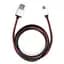 Дата кабель USB 2.0 AM to Micro 5P 1m pu leather black Vinga (VCPDCMLS1BK) - мініатюра 1