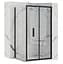 Душова кабіна Rea Rapid Fold 100x100 black REA-K6423 + REA-K6420, Чорний матовий, Універсальна, прозрачний, Чорний матовий - мініатюра 1