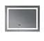Дзеркало Mixxus WARM MR02-90x70 з LED Touch, Anti-fog, димером, регулюванням яскравості, годинником (MI6673) - мініатюра 2