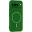 Чохол Silicone Cover Lakshmi Full Camera (AA) with MagFit для Google Pixel 9 Pro XL Зелений / Dark green - мініатюра 1
