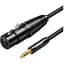 Кабель мультимедийный 3.5mm M to XLR F 1.0m AV182 black Ugreen (20763) - миниатюра 1