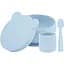 Набір для годування MinikOiOi BLW Set I Mineral Blue, силіконовий (101070056) - мініатюра 1