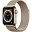 Смарт-часы Apple Watch Series 6 GPS + Cellular 44mm Gold Stainless Steel Case with Gold Milanese Loop [M07P3] [51002] - миниатюра 1