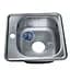 Мийка кухонна Kraft 3838 D Decor квадратна 380х380х160 мм 0,6 мм 30412 - мініатюра 1