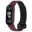 Ремінець Dual-color Magnetic для Xiaomi Mi Band 7/6/5/4/3 Plum / Black - мініатюра 1