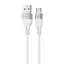 Кабель Proove Soft Silicone USB to Micro USB 2.4A (1m) white - мініатюра 1