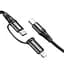 Cable Hoco X50 Exquisito PD Type-C to Type-C/Lightning (60W) Black 1m - мініатюра 4