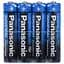 Батарейка Panasonic GENERAL PURPOSE R3 TRAY 4 ZINK-CARBON (R03BER/4PR) - мініатюра 1
