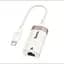 Мережевий адаптер HOCO UA41B Crystal, перехідник Type C на Ethernet RJ45, кабельний інтернет для ноутбука та смартфона - мініатюра 1