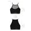Спортивный топ с прозрачной вставкой Passion PS006 TOP black L - миниатюра 3