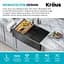 Кухонная мойка Kraus Kore KWF210-33/PGM, Графит - миниатюра 5