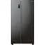 Холодильник Gorenje,SBS 179х67х92см 2 двері 353 (191) л А++ NF+ диспенсер генератор льоду чорний (NRR9185EABXLWD) - мініатюра 1