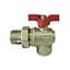 Кран кульовий кутовий з американкою Selba 1″ SL1543 - мініатюра 2