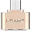 Перехідник Usams US-SJ009 Usams Micro OTG Gold - мініатюра 1
