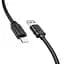 Кабель силіконовий Borofone BX55 Lightning Harmony silicone charging data cable 1 м чорний - мініатюра 1