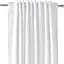 Штори на кухню та в кімнату Cosas SNOW CS1, 180х260 см 2 шт білий (Curtains_01White_DUK_180x260) - мініатюра 2