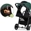 Прогулочная коляска Kinderkraft Route Platinum Grey серая (00-00305124) - миниатюра 10