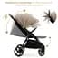 Прогулочная коляска Kinderkraft Mitzy Linen Beige (KSMITZ00BEG0000) - миниатюра 5