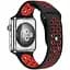 Спортивный ремешок с перфорацией Primo для Apple Watch 38 мм, 40 мм, 41 мм размер L Black Red - миниатюра 1
