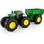 Машинка Трактор John Deere Kids Monster Treads із причепом і великими колесами (47353) - мініатюра 7