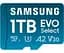 Карта памяти Samsung EVO Select microSDXC 160MB/s Full HD & 4K UHD, UHS-I, U3, A2, V30 1Tb + SD-adapter (MB-ME1T0SA/AM) - миниатюра 2