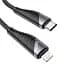 Дата кабель Hoco U95 Freeway 4in1 USB/Type-C to Type-C/Lightning 60W (1.2m) Black - мініатюра 5