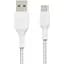 Кабель Belkin USB-A > USB-C заряджання/синхронізації 1м, 15Вт, Type-C, плетений, білий teh0013688 - мініатюра 1