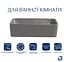 Раковина накладна Qtap Tern Stone grey, прямокутна, з донним клапаном QT17116069SG - мініатюра 3