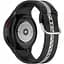Ремешок для Samsung Galaxy Watch 4 Classic 46mm - черно-серый ширина крепления 20мм силикон Watchbands D2 (W17-3WB40151999) - миниатюра 1