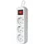 Мережевий подовжувач Defender S318 1.8 m 3 роз switch white (99233) - мініатюра 2