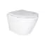Унитаз подвесной Qtap Swan безободковый Ultra Quiet с сиденьем Soft-close QT16335179W, Белый - миниатюра 1