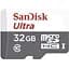 Швидка флеш-карта SanDisk microSDHC Ultra 32GB Class 10 80MB/s (без адаптера) (SDSQUNS-032G-GN3MN) - мініатюра 1