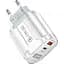 Зарядний пристрій Mirrow USB Type-C Super Charge/Quick Charge PD 20W White (365487822) - мініатюра 1