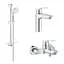Набір змішувачів 3 в 1 Grohe Eurosmart UA123248M0 Хром - мініатюра 1