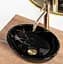 Умивальник Rea Sofia 27x35 mini black marble shine (REA-U6963), Глянцева - мініатюра 3