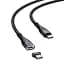 Кабель Baseus Zinc Magnetic Safe Fast Charging Cable Type-C to Type-C 100W 1.5m CATXC-Q01 Black - мініатюра 3
