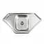 Кухонна мийка з нержавіючої сталі Platinum 9550В декор (0,8/180 мм), R, Decor - мініатюра 1