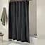 Шторка для душу та ванної Cosas з кільцями 180х200 beluga, графіт (ShowerCurtains_15Beluga_DUK_180x200_Hook) - мініатюра 3