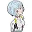 Значок Євангеліон Рей Аянамі Evangelion Rei Ayanami CH EV RA 01 - мініатюра 1