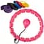Комплект для фитнеса Hoola Hoop Set 110 см розовый, с утяжелителем и резиновыми петлями 5 шт - миниатюра 1