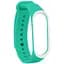 Ремінець Uwatch Double Color Replacement Silicone Band For Xiaomi Mi Band 3/4 Mint/White Line - мініатюра 1