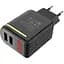 Мережевий зарядний пристрій Hoco 2USB C39A 2.4A Black - мініатюра 2