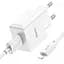 Комплект адаптер и кабель Hoco C106A Lightning Cable Leisure single port charger белый - миниатюра 8