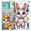 Гра развивающая с липучками Зайчик, Vladi Toys - миниатюра 1