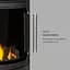 Газовий обігрівач камін Blumfeldt Andora Deluxe (10035406) - мініатюра 4