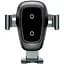 Автодержатель с беспроводной зарядкой Baseus Metal Wireless Charger Gravity Car Mount Tarnish (WXYL-B0A) [64547] - миниатюра 1