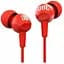 Гарнитура проводная JBL C100SI красная - миниатюра 5