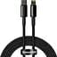 Кабель Baseus Tungsten Gold USB-C to Lightning 2m Black (CATLWJ-A01) [82115] - миниатюра 1