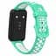Силиконовый ремешок Primolux Perfor Classic для фитнеса браслета Huawei Band 7- Teal White - миниатюра 2