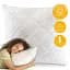 Подушка Ideia Air Dream Classic Розы чехол на молнии 70х70 см белая (8-11755*001) - миниатюра 6